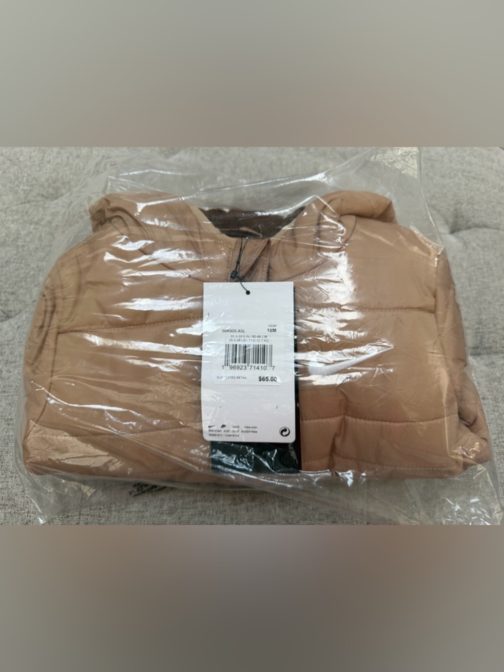 NWT NIKE REPEL PUFFER COAT TODDLER PUFFER JACKET NIKE SWOOSH SIZE 18mo - Picture 7 of 7